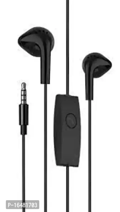 RED RIVER Original EHS61ASFBE 3.5 mm Jack Wired in Ear Headphones with Built-in Microphone Compatible with Samsung Galaxy F41 and All Other Models with 3.5mm Jack (Black)(Original Sound)-thumb3