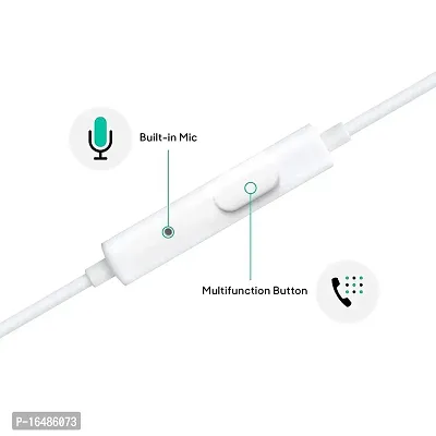 RED RIVER Boom Bass Wired in-Ear Headphones Compatible with Especially All Oppo Smartphones (White) (Oppo Original Sound)-thumb5