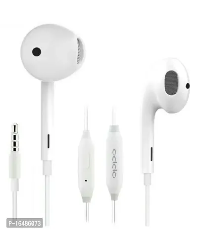 RED RIVER Boom Bass Wired in-Ear Headphones Compatible with Especially All Oppo Smartphones (White) (Oppo Original Sound)