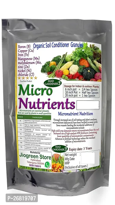 Organic Micro Nutrients Fertilizer 850 G With Boron Copper Molybdenum Iron Manganese Zinc Chlorine