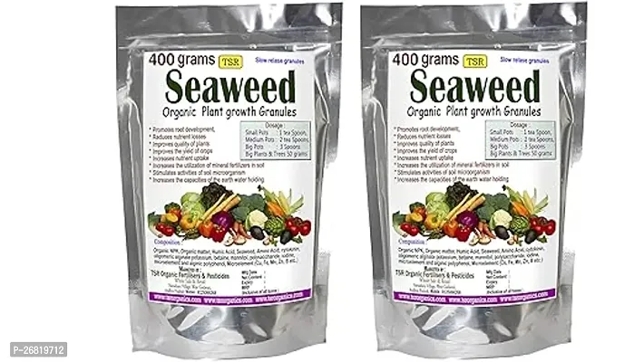 Seaweed Micronutrient Granules (400 + 400 Grams) Multi Purpose Organic Fertilizer For Vegetable Fruits Flowers And Leafy Plants