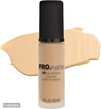 High Definition LA Foundation, Waterproof Long Lasting Matte Girl Cream Foundation for Face Makeup (30ml)-thumb0