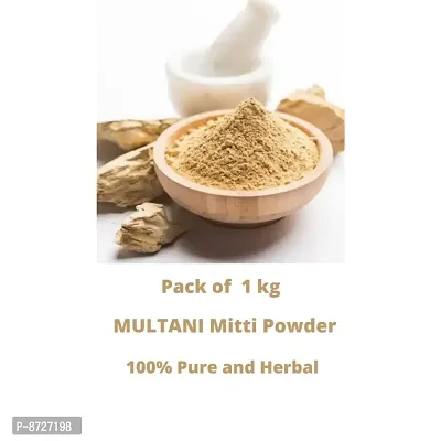 Pure Multani Mitti/ Fullers Earth/ Gacchi Mitti  powder for Healthy and Smooth Skin. 100 percent pure and herbal.