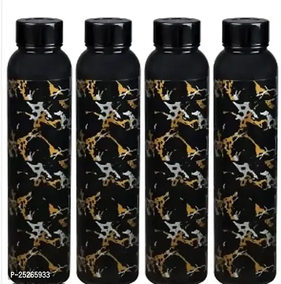 Beautiful Plastic Water Bottles - 1000 ml, Pack Of 4