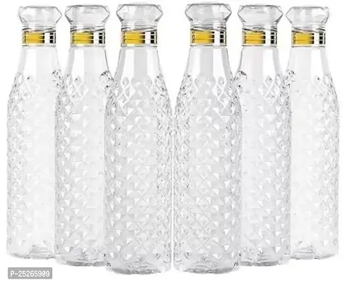 Beautiful Plastic Water Bottles - 1000 ml, Pack Of 6-thumb0