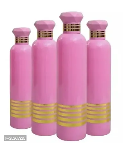 Beautiful Plastic Water Bottles - 1000 ml, Pack Of 4-thumb0