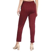 Women's Maroon Cotton Blend Jeggings-thumb1