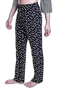 DOLLIT Women's Track Pant Lower Cotton Printed Payjama Soft Cotton Night Wear Payjama for Women Pack of 3-thumb2