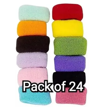 Rubber Band For Hair Woollen Buns Ponytail Thick Rubber Bands Rubber Band For Girls Women