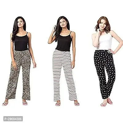 Buy DOLLIT Womens Track Pant Lower Cotton Printed Payjama/Lounge Wear ?Soft Cotton  Night Wear/Pyjama for Women(Pack of 3 Pcs), Prints May Vary (Assorted Pyjama)  Online In India At Discounted Prices