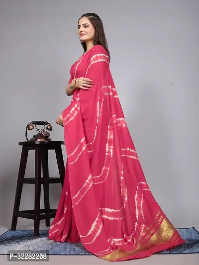 Stylish Cotton Silk Printed Saree with Blouse Piece-thumb5