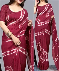 Stylish Cotton Silk Maroon Printed Saree with Blouse piece-thumb2