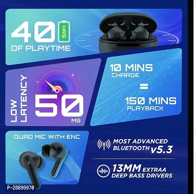 Modern Bluetooth 5.1 Noise Canceling In Ear Earbuds With Mic-thumb2