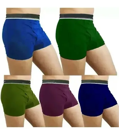 Classic Blend Solid Trunks for Men, Pack of 5