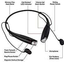 Hbs 730 Bluetooth Earphone Wireless Headphones Designed Headset for Mobile Phone Sports Stereo Jogger, Running, Gyming. with Mic Stereo Neckband for All Smartphones.-thumb2