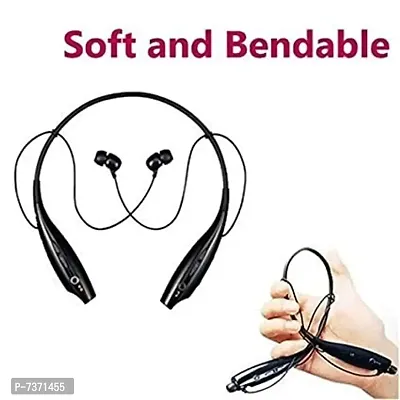 Hbs 730 Bluetooth Earphone Wireless Headphones Designed Headset for Mobile Phone Sports Stereo Jogger, Running, Gyming. with Mic Stereo Neckband for All Smartphones.-thumb4