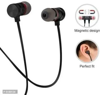 Wireless Sport Magnet Bt Best For Running And Gym Compatible Bluetooth Headset With Mic Red In The Ear-thumb3