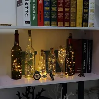 LED Wine Bottle Cork Copper Wire String Lights, 2M Battery Operated for Diwali, Christmas, Valintine, Decoration-thumb2