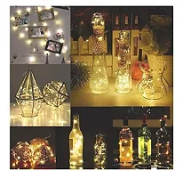 LED Wine Bottle Cork Copper Wire String Lights, 2M Battery Operated for Diwali, Christmas, Valintine, Decoration-thumb3