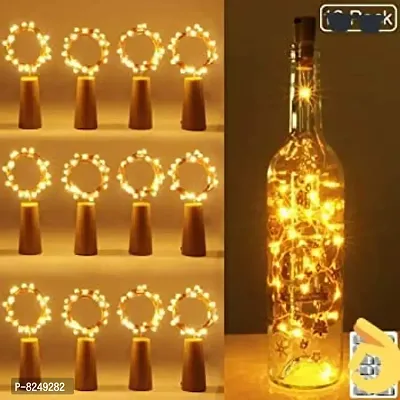 LED Wine Bottle Cork Copper Wire String Lights, 2M Battery Operated for Diwali, Christmas, Valintine, Decoration-thumb5