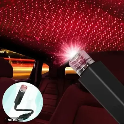 Bright Star Decoration Lamp for Cars Interior. Red Star Roof Projector Ambient Light/USB Laser Projection. Universal for All Cars