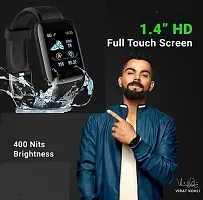 ID116 ID116 Plus Bluetooth Fitness Smart Watch for Men Women and Kids Activity Tracker (Black)-thumb3