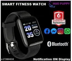 Smart Watch Latest Id116 Ultra Bluetooth Smart Fitness Band Watch With Activity Tracker Waterproof Body Calorie Counter Blood Pressure 1 Oled Touchscreen Black-thumb3