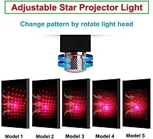 Auto Roof Star Projector Lights, USB Portable Adjustable Flexible Interior Car Night Lamp Decorations with Romantic Galaxy Atmosphere fit Car, Ceiling, Bedroom, Party and More-thumb4