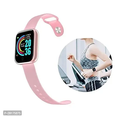 Boat D20 Y68 Fitness Band Smartwatch Ndash Single Touch Interface Water Resistant Workout Modes Quick Charge Sports Smartwatch For Boys And Girls Ndash Jet Black Pink-thumb5