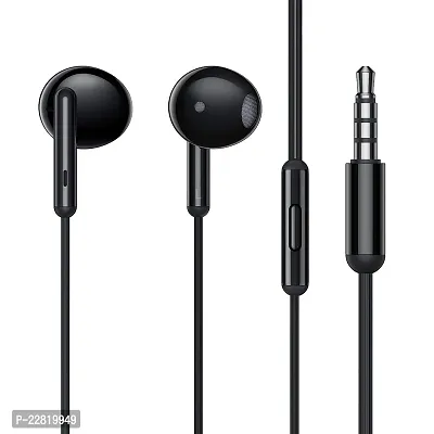 realme Buds Classic Wired in Ear Earphones with Mic (Black)-thumb0