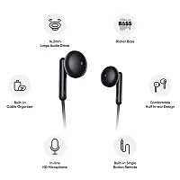 realme Buds Classic Wired in Ear Earphones with Mic (Black)-thumb2