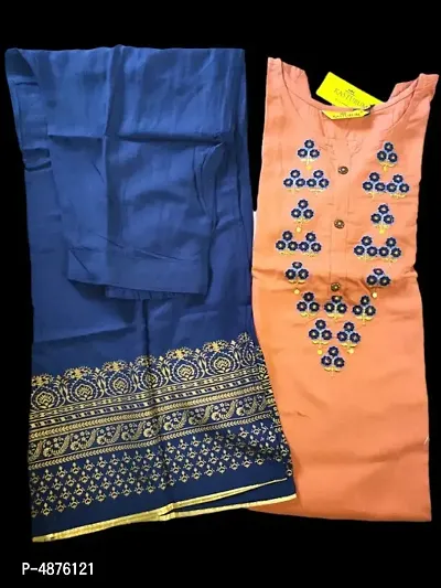 Trendy Beautiful Rayon Stitched Kurta Bottom Set