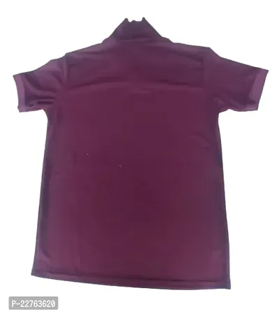 Solid Polo T-Shirt for Men Wrinkle-Free with Colour Soft  Breatheable Rich Cotton Blend-thumb2