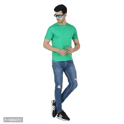 trending solid round neck tshirts