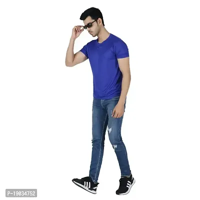 trending solid round neck tshirts