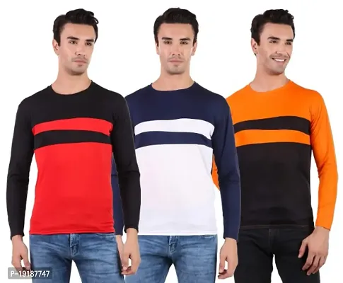 trending  solid round neck tshirts pack of 3