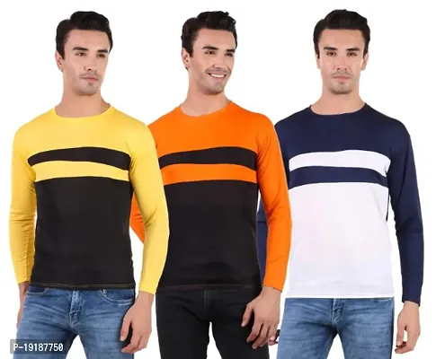 trending  solid round neck tshirts pack of 3