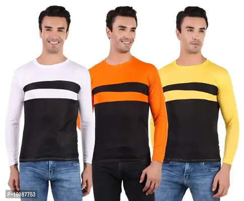 trending  solid round neck tshirts pack of 3