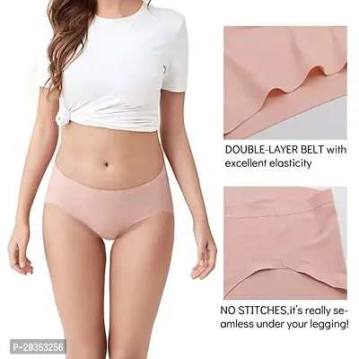 Buy Nisixdec No Show Underwear for Women Seamless High Cut Briefs