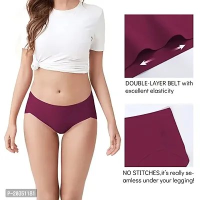 Buy Nisixdec No Show Underwear for Women Seamless High Cut Briefs
