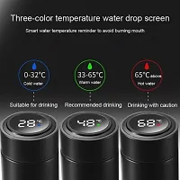 Jeko Led Temperature Water Bottle- Display Led Indicator Water Bottle Hot  Cool -Stainless Steel Bottle-500 Ml --thumb3