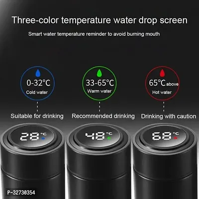 Jeko Led Temperature Water Bottle- Display Led Indicator Water Bottle Hot  Cool -Stainless Steel Bottle-500 Ml --thumb4