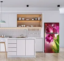 Psychedelic Collection Abstract Design Colourfull Flower Fridge Wrap Decorative Sticker (120 CmX60Cm)-thumb3