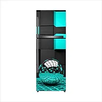 Psychedelic Collection Abstract 3D Ball Light Squre Fridge wrap Wallpaper Adhesive Vinyl Multicolor for Fridge Sticker (PVC Vinyl, Multicolor, 60 cm X 160 cm)-thumb2