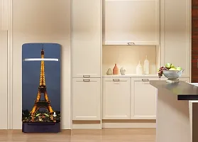 Psychedelic Collection - Vinly Eiffel Tower Decorate with Lighting Self Adhesive Vinyl Sticker Fridge wrap Decorative Sticker (PVC Vinyl Covering Area 60 cm X 160 cm )HK-thumb2