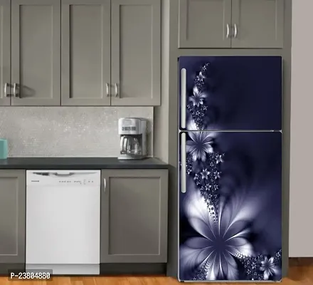 Psychedelic Collection Abstract Design Flower Fridge Sticker Fridge Wrap Decorative Sticker (PVC Vinyl 160x60)-PSY_PCFS339