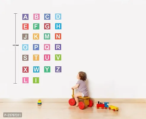 Asmi Collections Alphabets Wall Stickers for Kids Room-thumb2