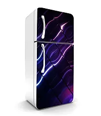 Psychedelic Collection HD Wave Look Decorative Extra Large PVC Vinyl Fridge Sticker (Multicolor, 60 cm X 160 cm)_PCFS158_WP-thumb2