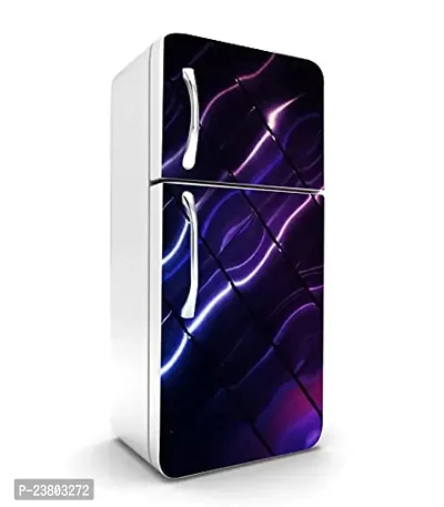 Psychedelic Collection HD Wave Look Decorative Extra Large PVC Vinyl Fridge Sticker (Multicolor, 60 cm X 160 cm)_PCFS158_WP-thumb3