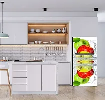 Psychedelic Collection Fruits Water Splash Decorative Fridge Sticker(Multicolor Vinyl 120X60)-SD_PCFS378-thumb4